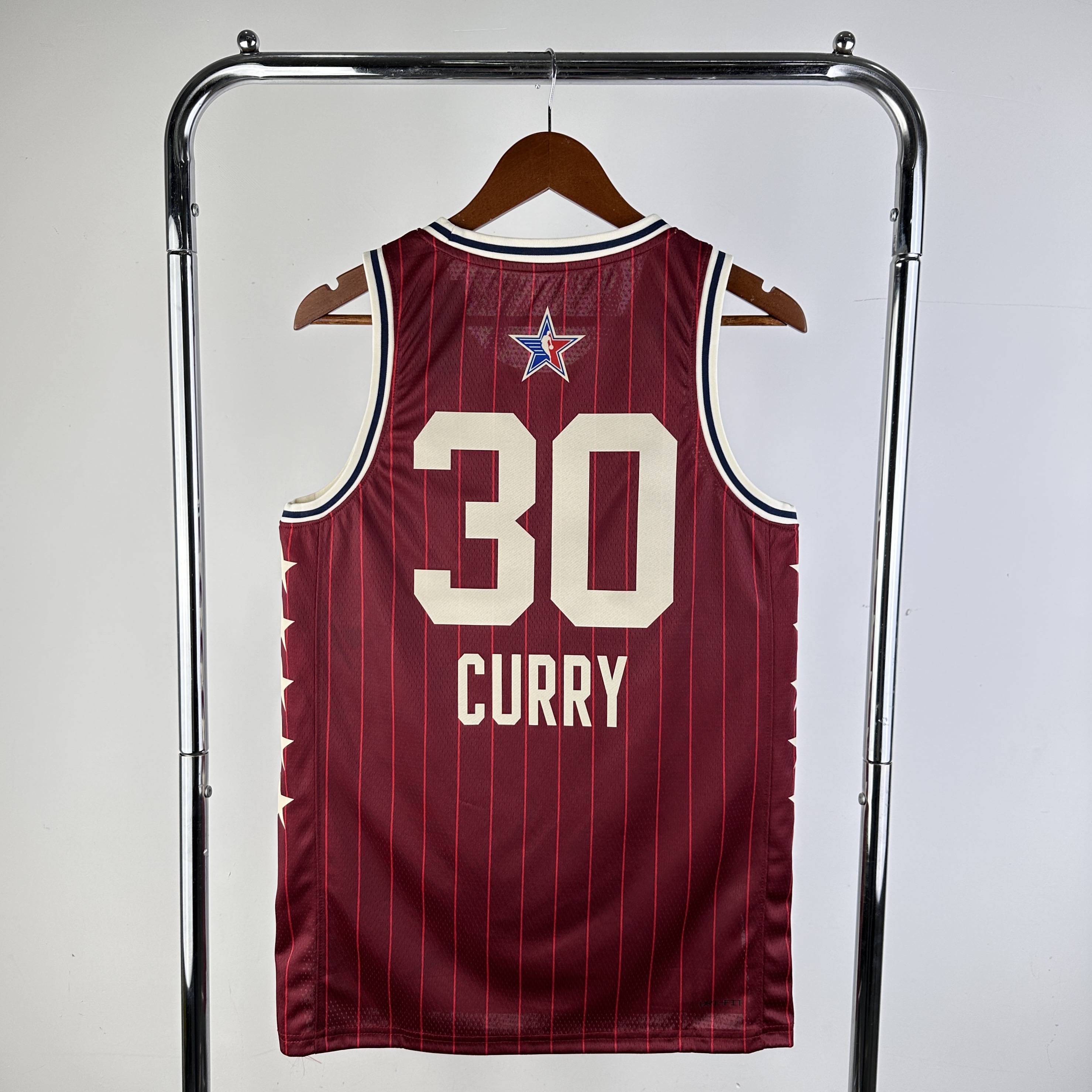 Men All-star season #30 Curry Red 2024 NBA Jersey->more jerseys->NBA Jersey